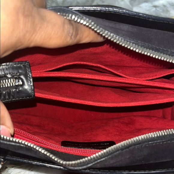 Salvatore Ferragamo Black Tote Bag with Embossed Pattern and Structured Shape - Picture 3 of 16